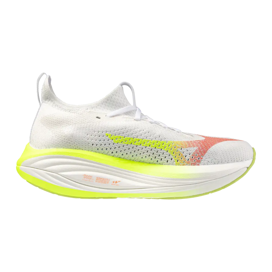 Mizuno Damenlaufschuhe Neo Vista 3, White/flamingo Coral/lime Pulp – Bild 