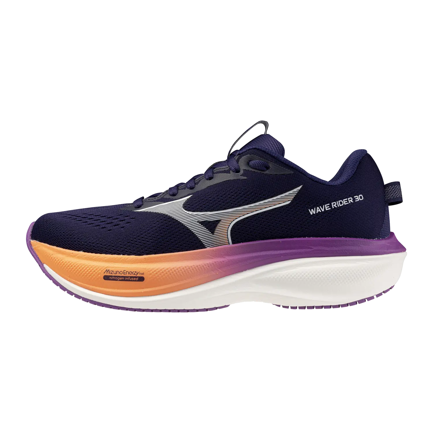 Mizuno Damenlaufschuhe Wave Rider 30, Rhodonite/white/firecracker – Bild 