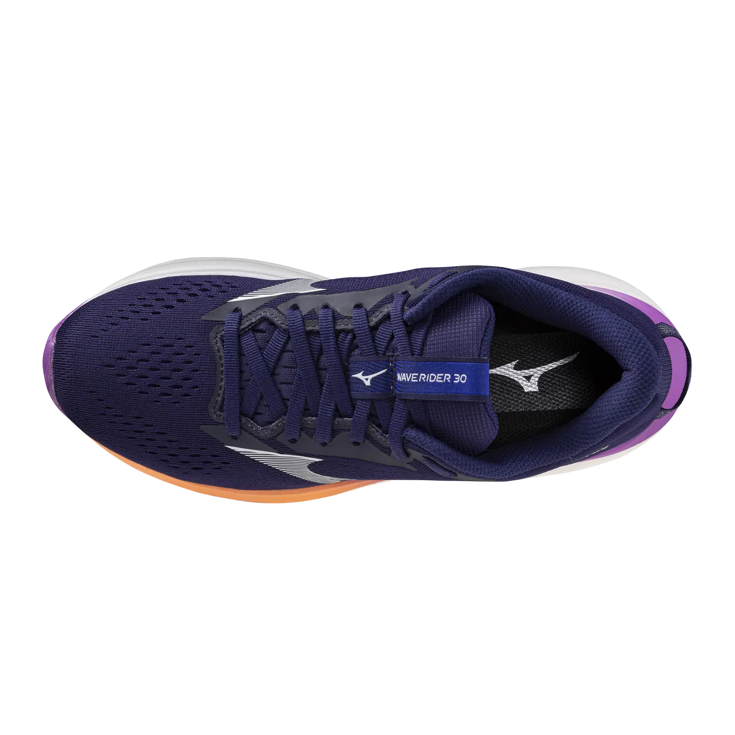 Mizuno Damenlaufschuhe Wave Rider 30, Rhodonite/white/firecracker