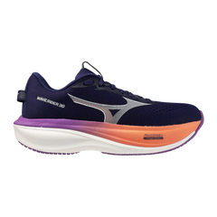 Mizuno Damenlaufschuhe Wave Rider 30, Rhodonite/white/firecracker