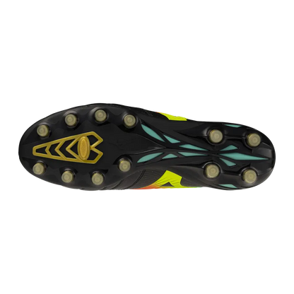 Mizuno Fußballschuhe Morelia Neo V B Japan, Black/lava Orange/arcadia