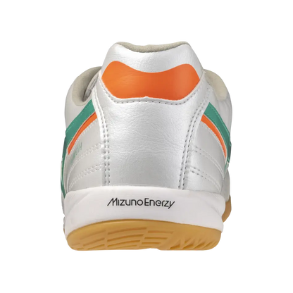 Mizuno Hallenfußballschuhe Morelia Sala Pro IN, White/arcadia/lava Orange