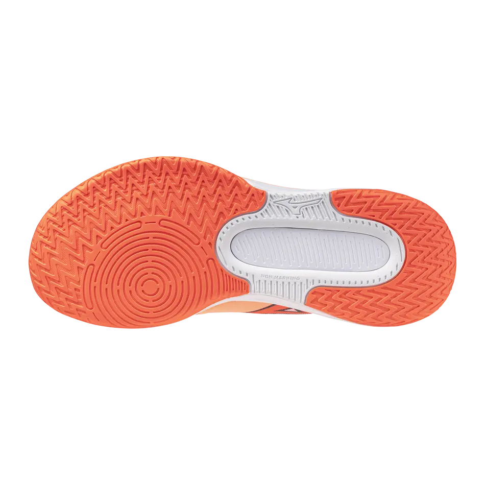 Mizuno Volleyballschuhe Neo Jump, Flamingo Coral/lava Orange/white – Bild 