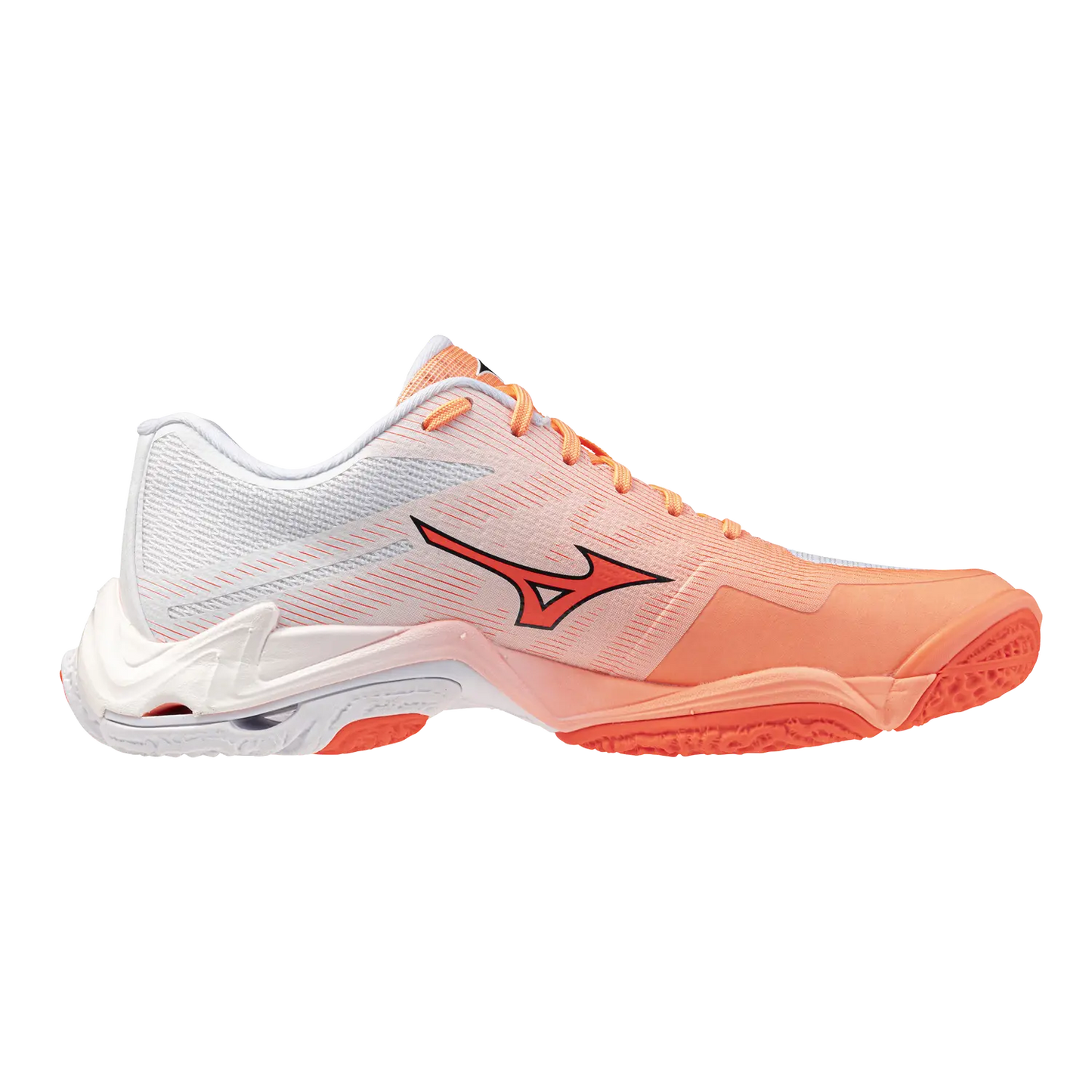 Mizuno Volleyballschuhe Wave Lightning Elite, Flamingo Coral/lava Orange/white