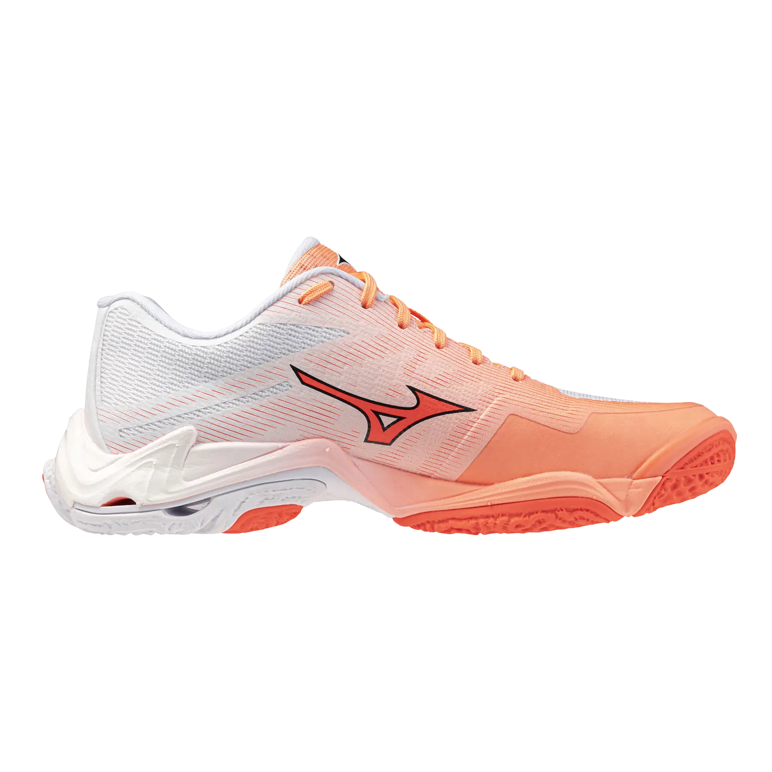 Mizuno Volleyballschuhe Wave Lightning Elite, Flamingo Coral/lava Orange/white – Bild 