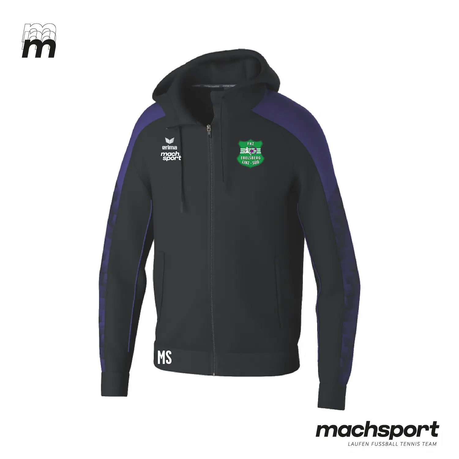 FNZ Linz Süd Ebelsberg Trainingsjacke mit Kapuze – Bild 