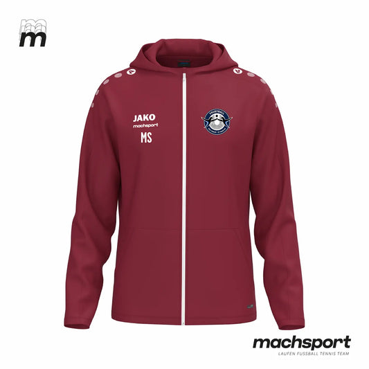 SPG Traun/St. Martin Trainingsjacke mit Kapuze bordeaux – 116