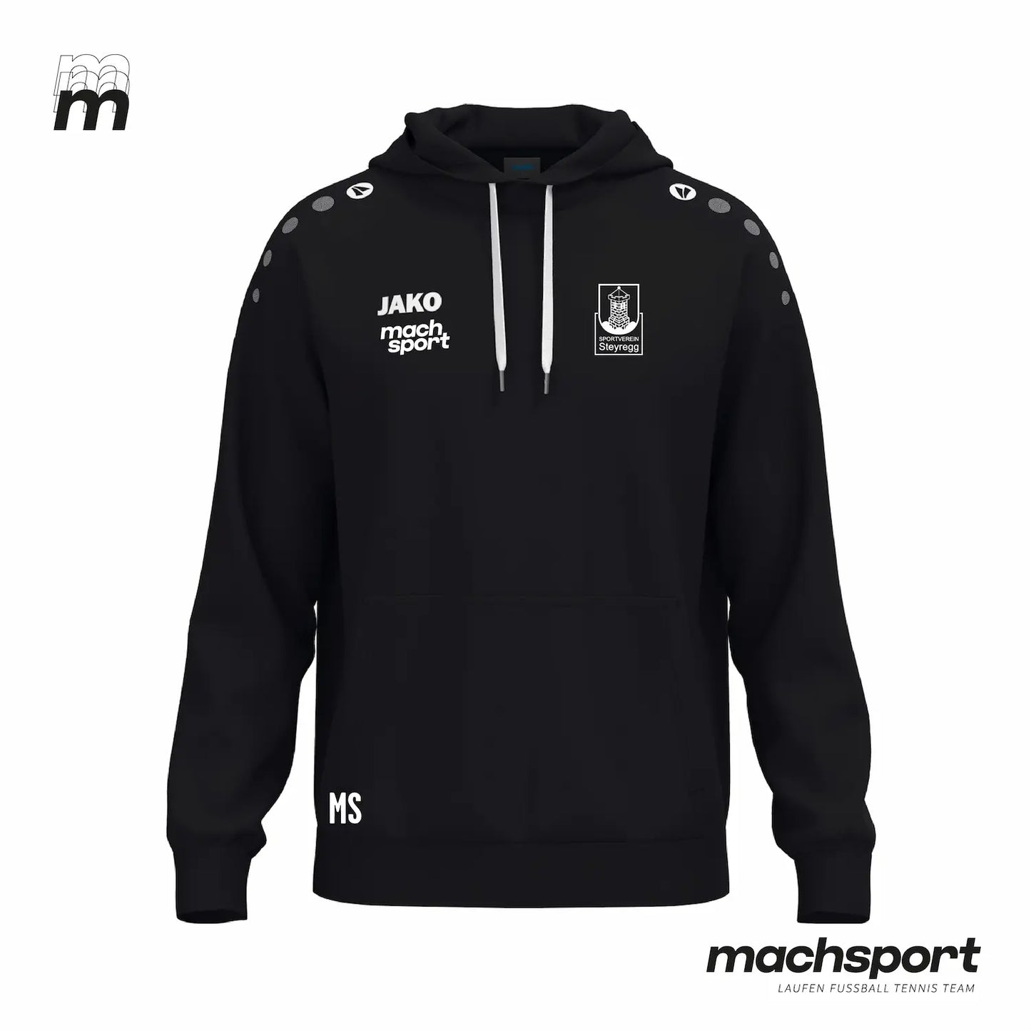 SV Steyregg KM/1b Lifestyle Kapuzensweat schwarz
