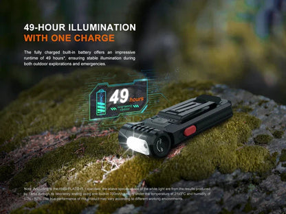Fenix SW05R-RED kompakte Taschenlampe mit weißem und rotem Licht, 150 Lumen (Weißlicht)
