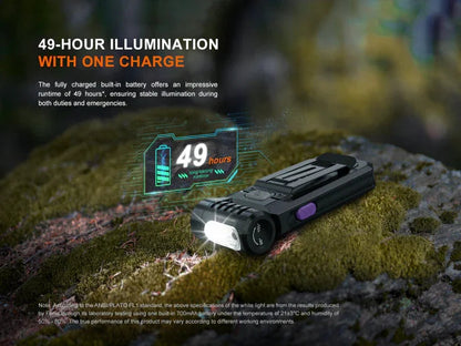 Fenix SW05R-UV kompakte Taschenlampe mit weißem Licht und starkem UV-Licht, 150 Lumen (Weißlicht)