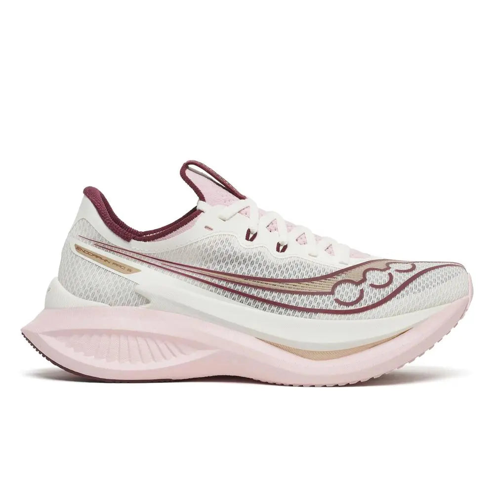 Saucony Damenlaufschuhe Endorphin Pro 5, ivory/silk – Bild 