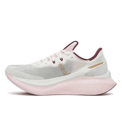 Saucony Damenlaufschuhe Endorphin Pro 5, ivory/silk