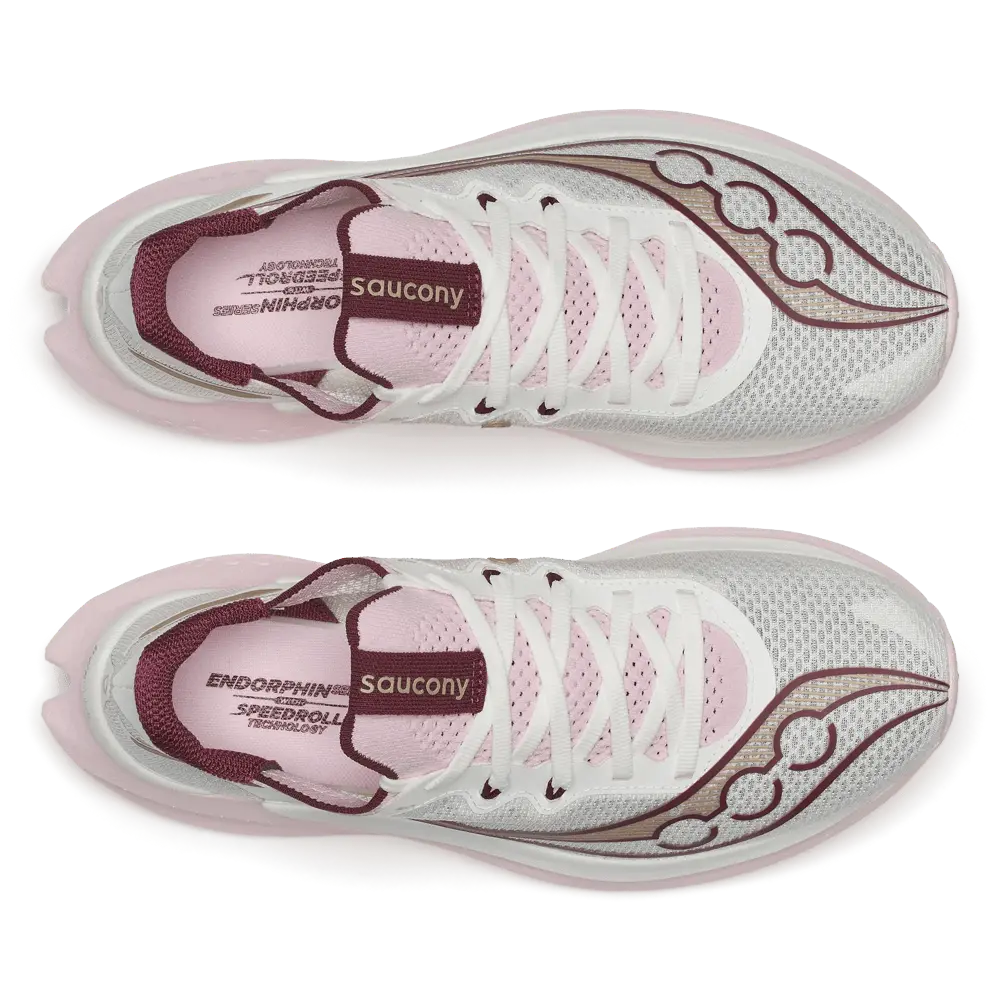 Saucony Damenlaufschuhe Endorphin Pro 5, ivory/silk – Bild 