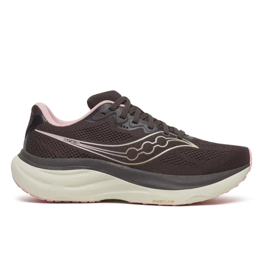 Saucony Damenlaufschuhe Ride 19, torte/eggshell