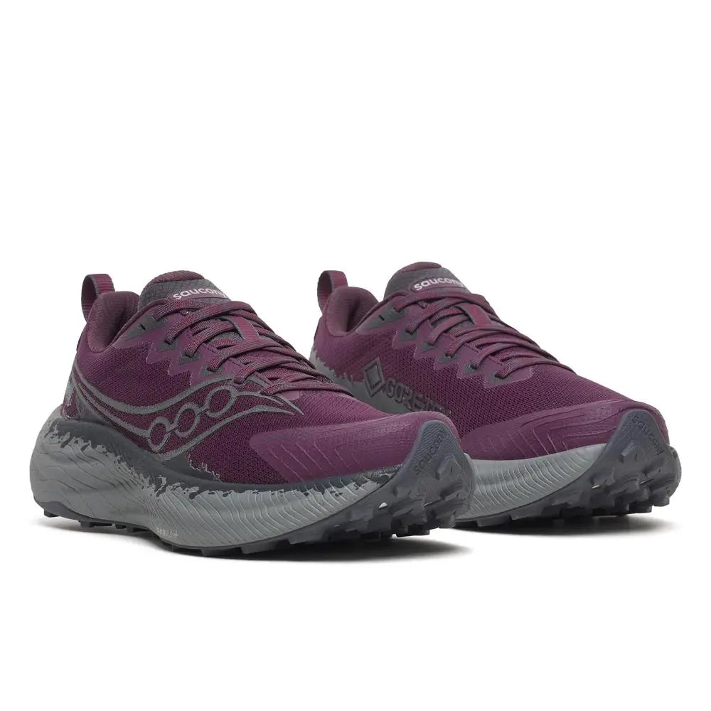 Saucony Damenlaufschuhe Ride TR3 GTX, eggplant/ebony