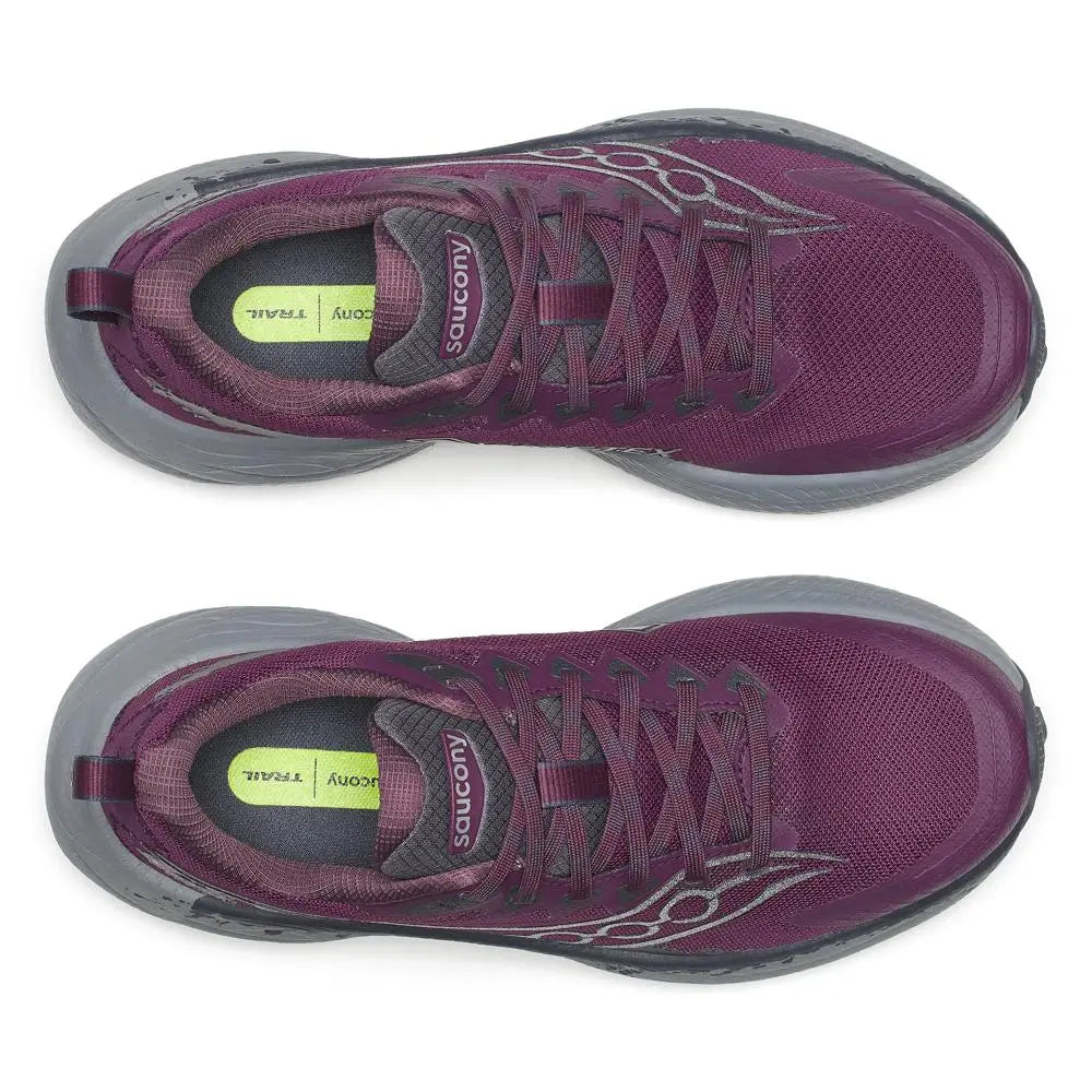 Saucony Damenlaufschuhe Ride TR3 GTX, eggplant/ebony