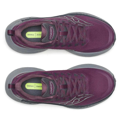 Saucony Damenlaufschuhe Ride TR3 GTX, eggplant/ebony