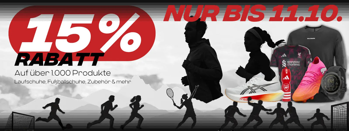 15% Rabatt auf über 1000 Produkte