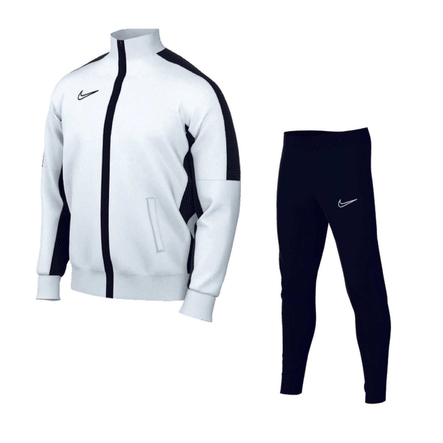 Nike Academy Kinder-Set weiß, Trainingsjacke + lange Trainingshose