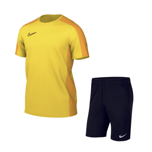 Nike Academy Set gelb, kurzes Herrenshirt + kurze Herrenhose