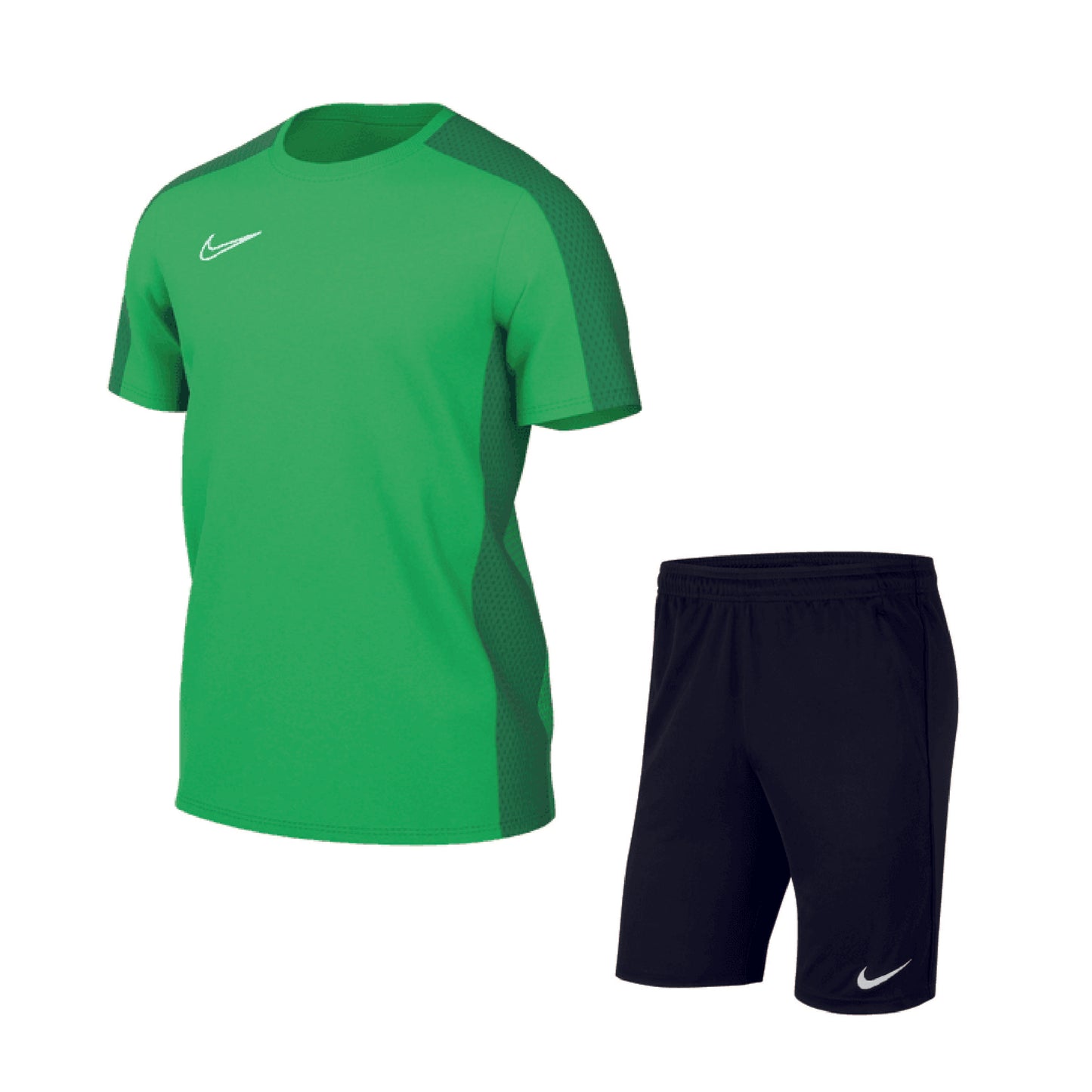 Nike Academy Set grün, kurzes Herrenshirt + kurze Herrenhose