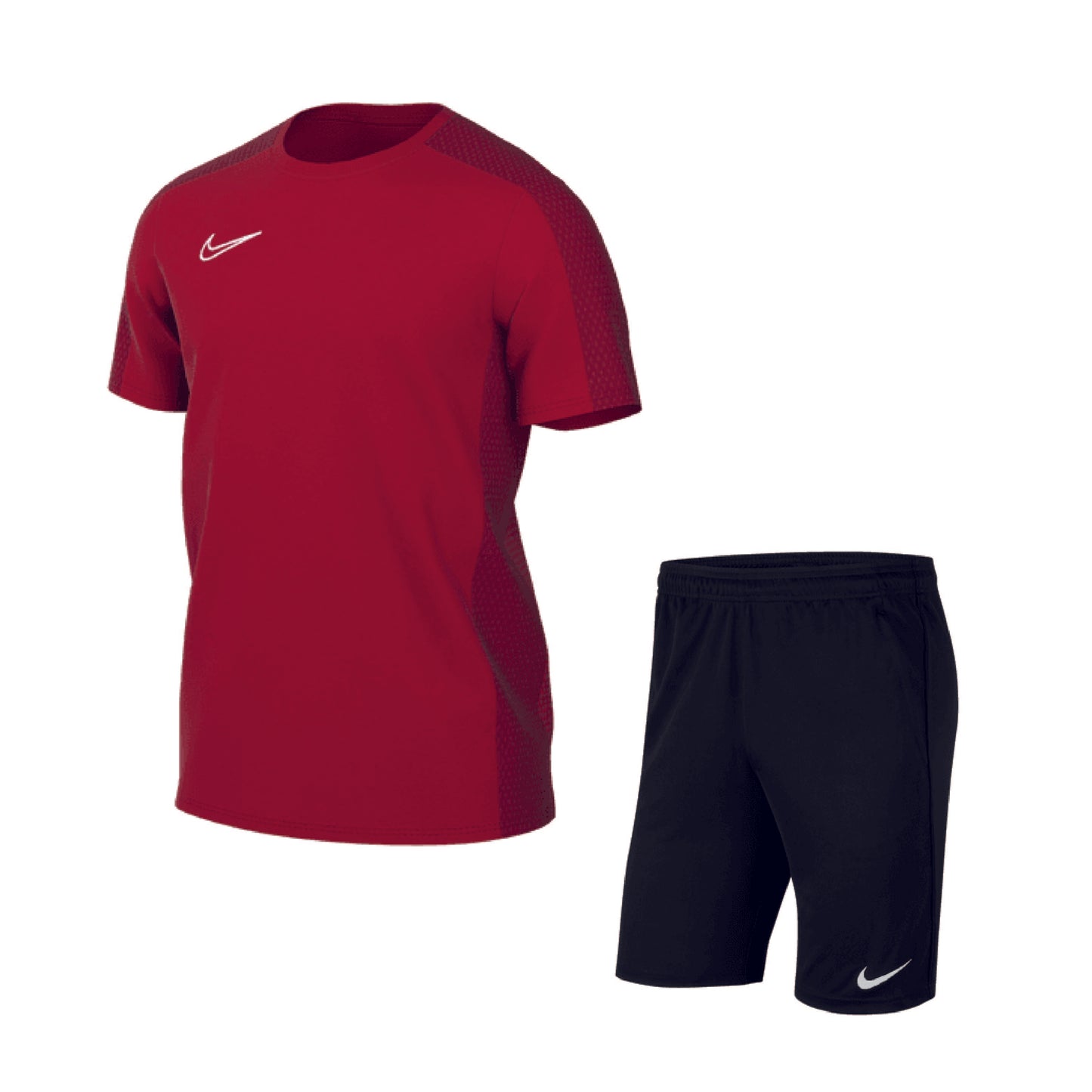 Nike Academy Set rot, kurzes Herrenshirt + kurze Herrenhose