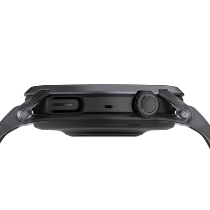 Coros Sportuhr Pace 4, Silikonarmband, black crystal