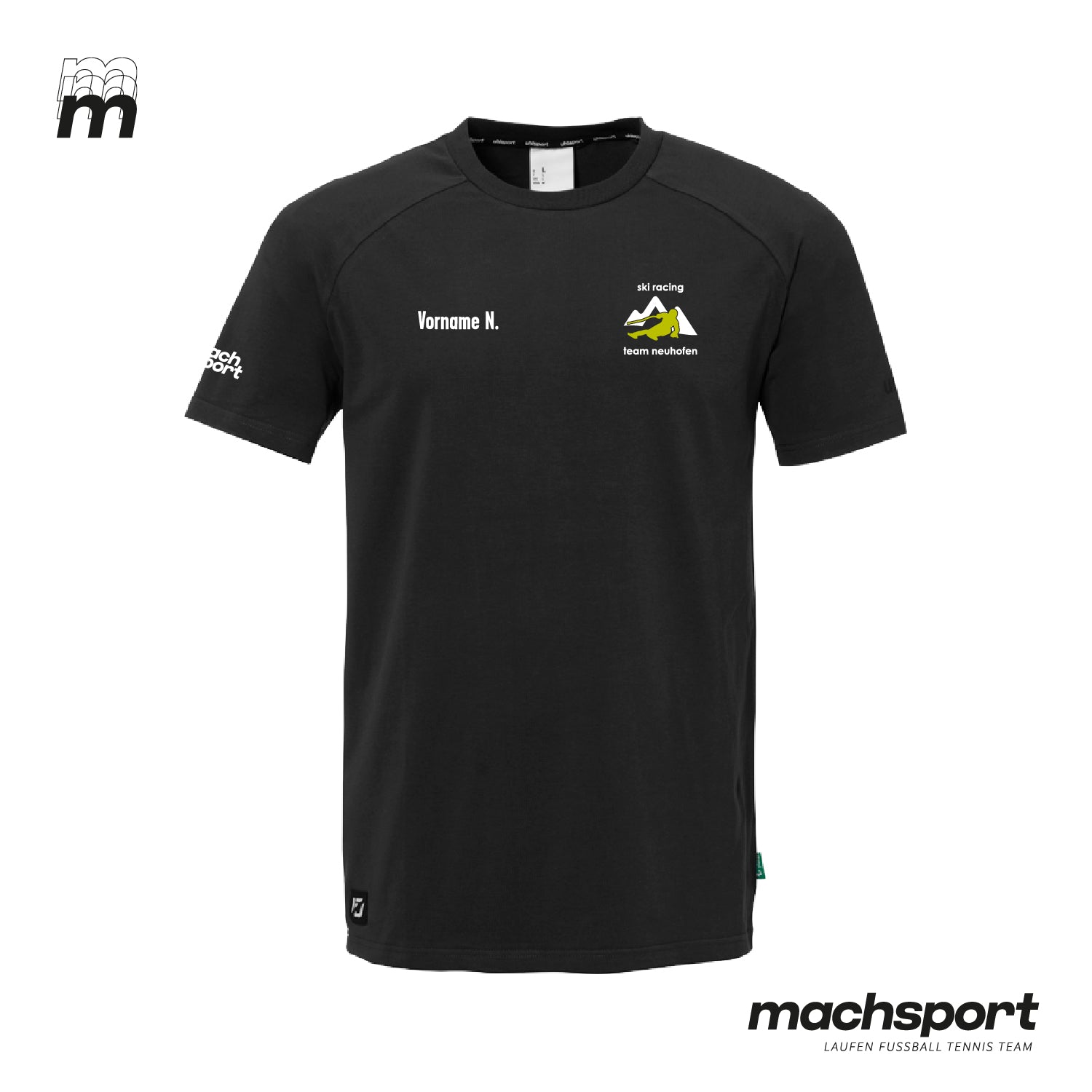 Ski Racing Team Neuhofen Lifestyle T-Shirt schwarz – Bild 