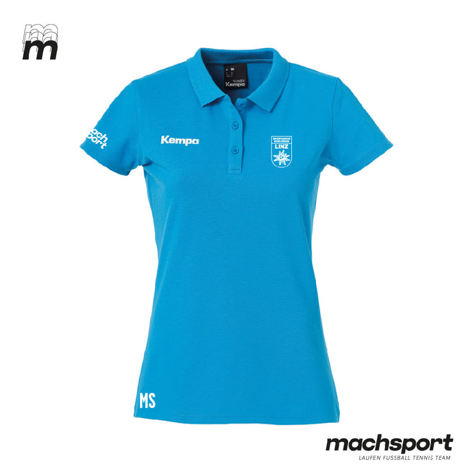 Sportunion Edelweiss Linz Handball Poloshirt Damen funktionell - Blau