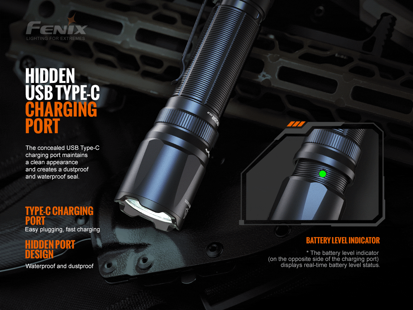 Fenix TK20R V2.0 Wiederaufladbare Mehrzweck-Taschenlampe mit Doppelschalter, 3000 Lumen – Bild 