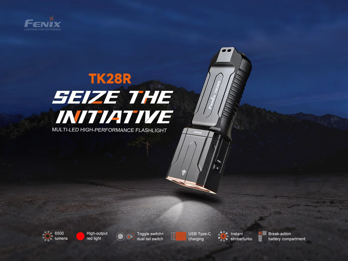 Fenix TK28R Multi-Beam Hochleistungs-Taschenlampe, 6500 Lumen – Bild 