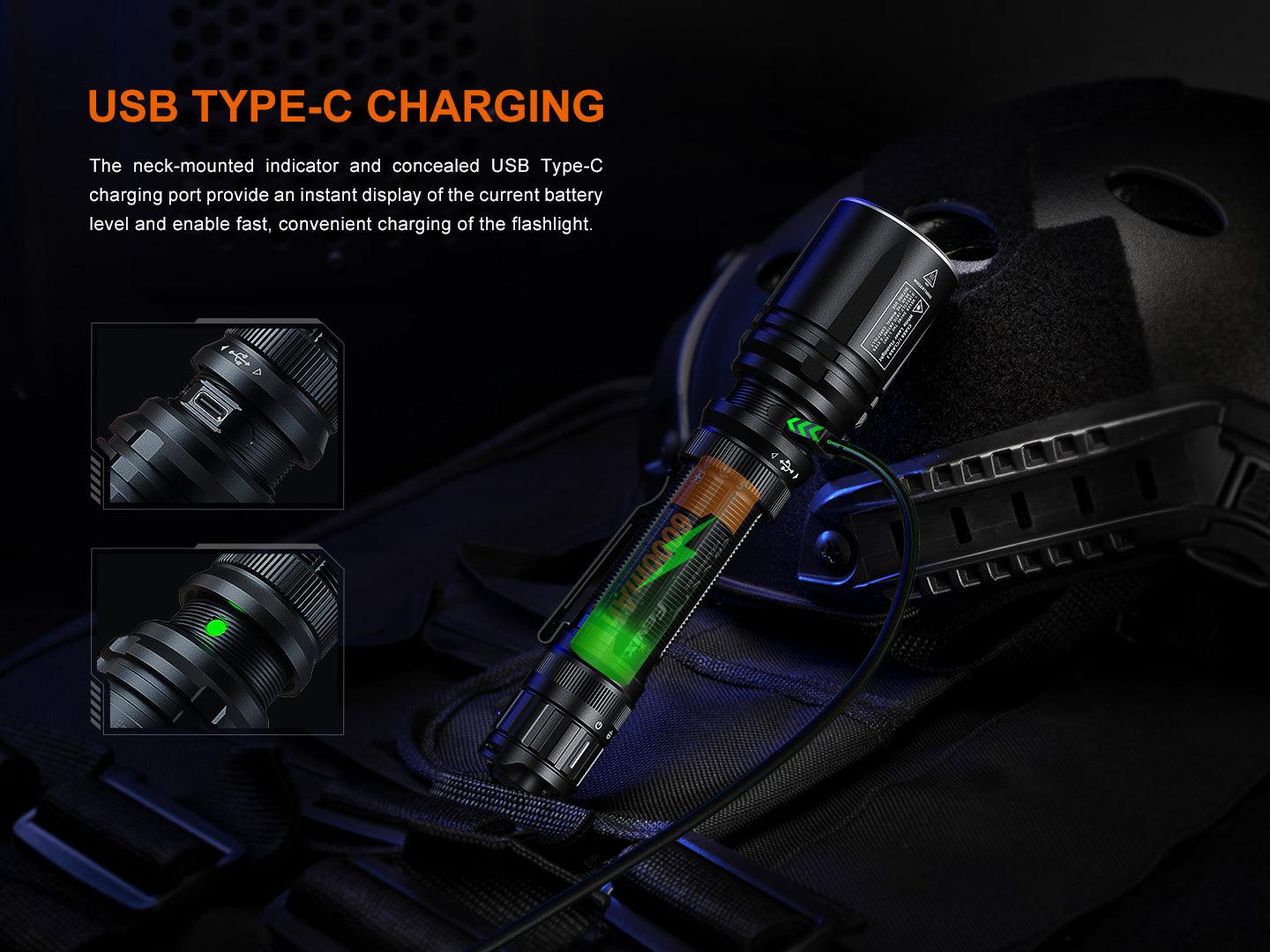 Fenix TK30R Taktische Taschenlampe mit weißem Laser, 500 Lumen Weißlicht – Bild 