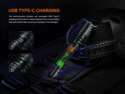 Fenix TK30R Taktische Taschenlampe mit weißem Laser, 500 Lumen Weißlicht
