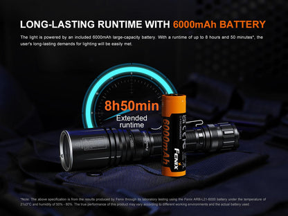 Fenix TK30R Taktische Taschenlampe mit weißem Laser, 500 Lumen Weißlicht