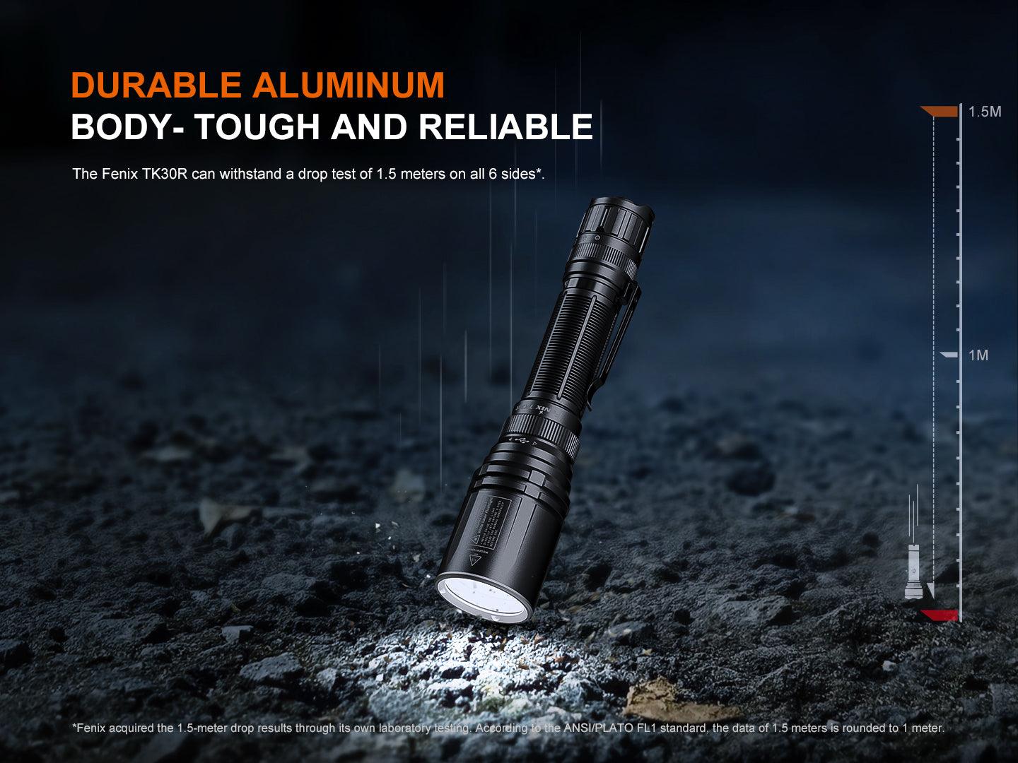 Fenix TK30R Taktische Taschenlampe mit weißem Laser, 500 Lumen Weißlicht