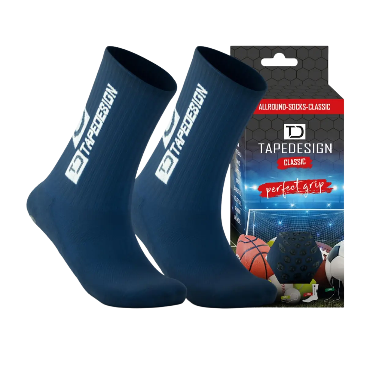 Tapedesighn Allroundsocken "Classic Special", dunkelblau – Bild 