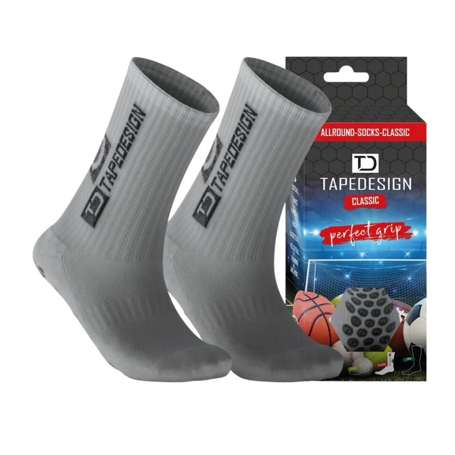 Tapedesighn Allroundsocken "Classic Special", weiß/hellgrau