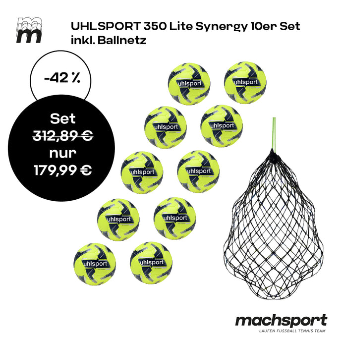 Uhlsport 350 Lite Synergy 10er-Set inkl. Ballnetz