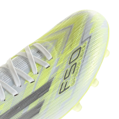 Adidas Fußballschuhe F50 Sparkfusion Pro FG/AG für Rasen und Kunstrasen, Detailaufnahme der transparenten Schuhsohle