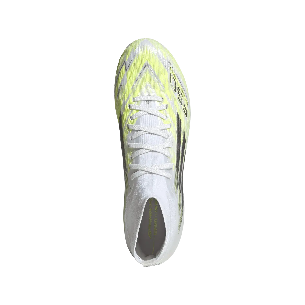Adidas Fußballschuhe F50 Sparkfusion Pro FG/AG, Rasen- und Kunstrasenfußballschuhe, seitliche Ansicht, transparente Hintergrund – Bild 