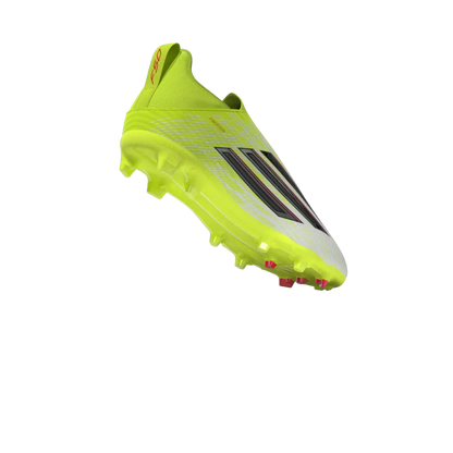Adidas Kinderfußballschuhe F50 League LL FG/MG auf Rasen- und Kunstrasenflächen, transparente 3D-Ansicht