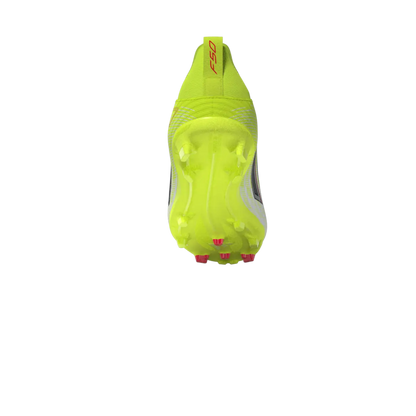 Adidas Kinderfußballschuhe F50 League LL FG/MG auf Rasen- und Kunstrasen, mit weißen und schwarzen Designs, seitliche Schnürung