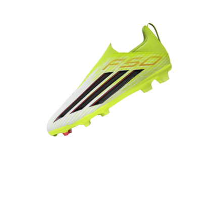 Adidas Kinderfußballschuhe F50 League LL FG/MG für Rasen und Kunstrasen, sichtbar mit weißen und schwarzen Details