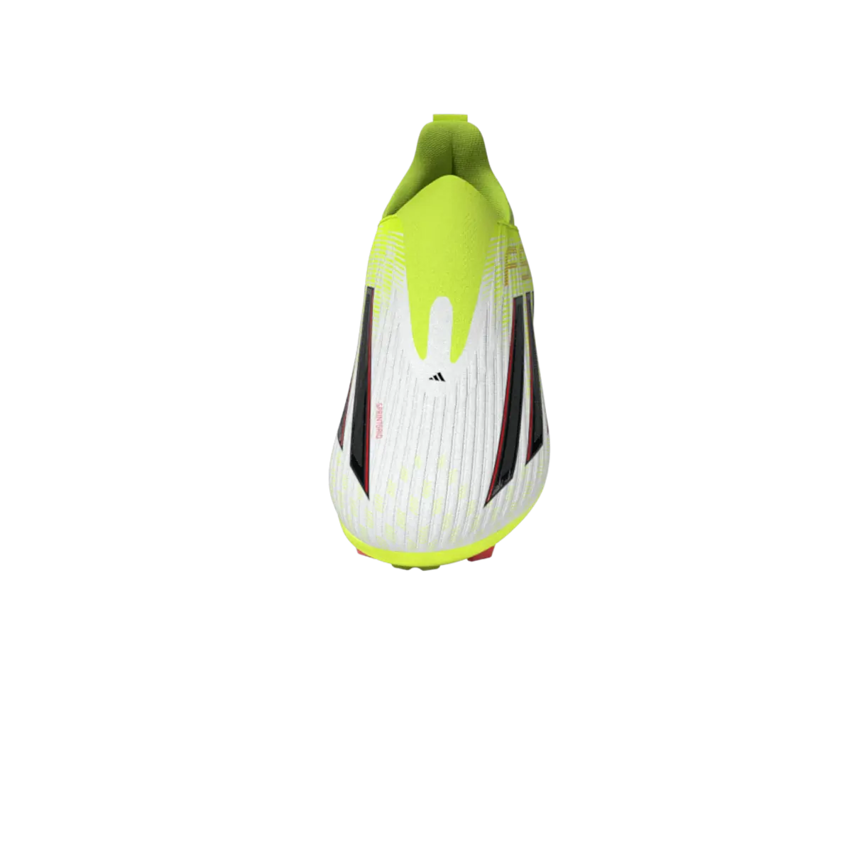 Adidas Kinderfußballschuhe F50 League LL FG/MG für Rasen und Kunstrasen, transparente 3D-Ansicht, sportsliche Fußballschuhe