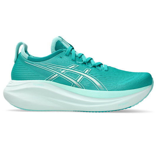 Asics Damenlaufschuhe Gel-Nimbus 27 – türkis / 39,5