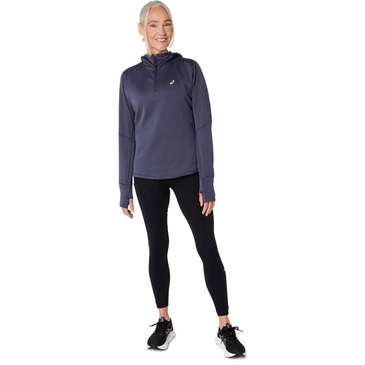 Asics Damenjacke Road Winter LS Hoodie - machsport – Bild 