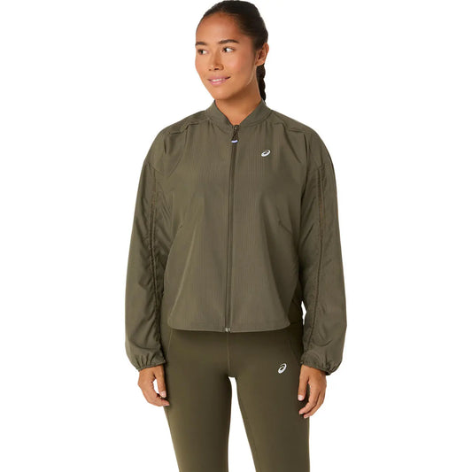 Asics Damenlaufjacke Nagino Run Adjustable Jacket – grün / 34