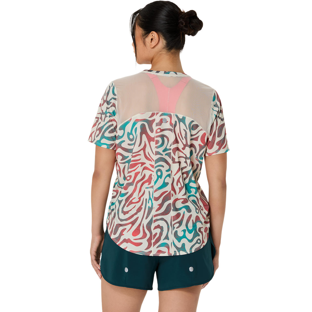 Asics Damenlaufshirt Road All Over Print SS Top - machsport – Bild 