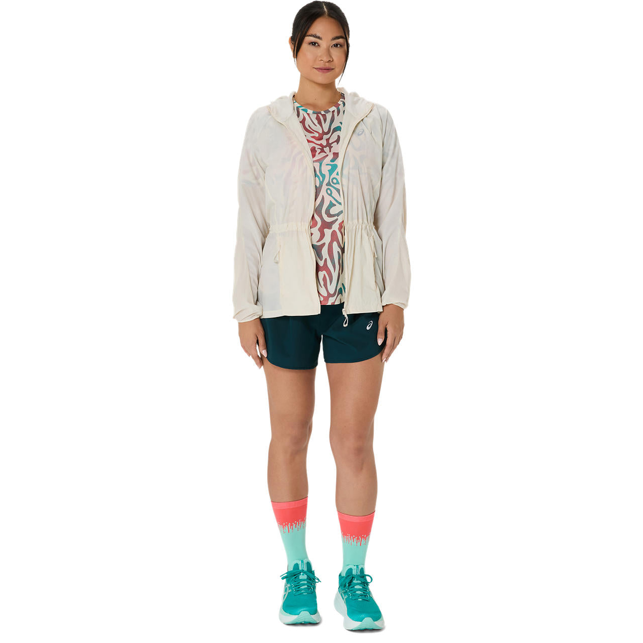 Asics Damenlaufshirt Road All Over Print SS Top - machsport – Bild 