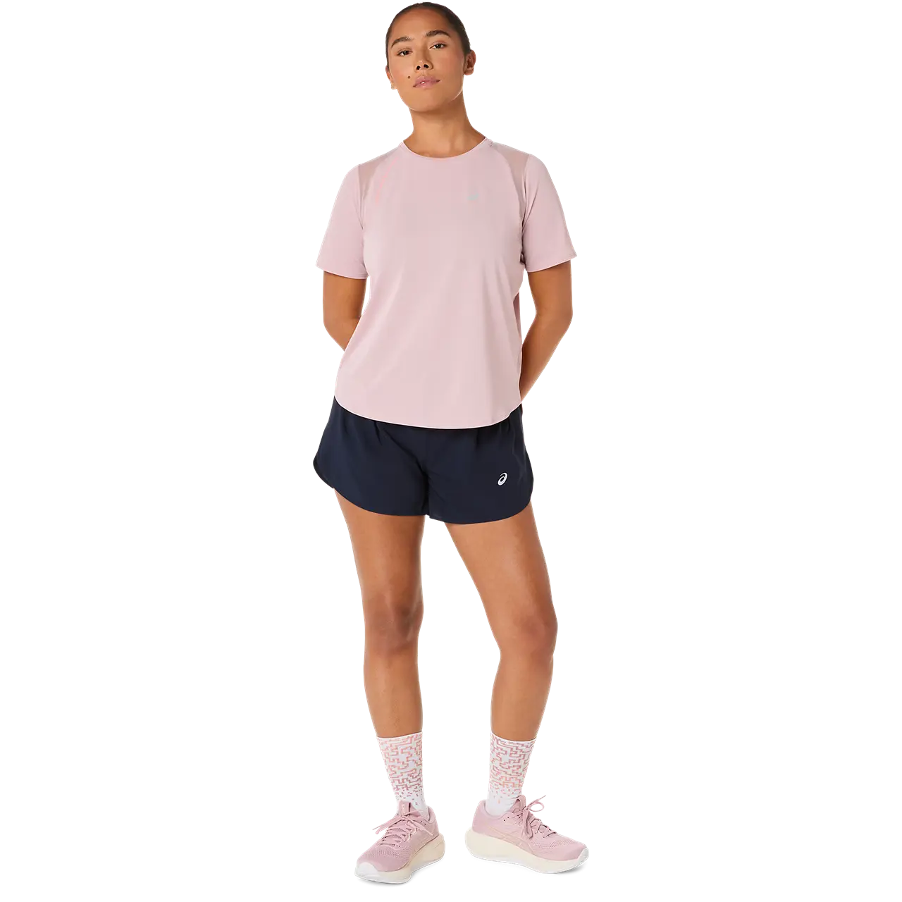 Asics Damenlaufshirt Road SS Top, leichtes atmungsaktives Laufshirt mit kurzen Ärmeln, ideal für Damen beim Joggen.